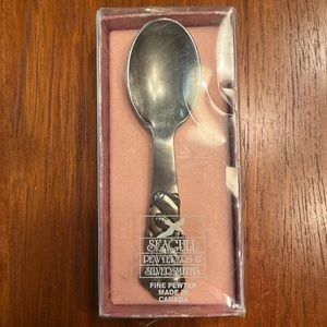 Seagull Pewter Spoon, Bear With Balloons, Made In Canada 1988